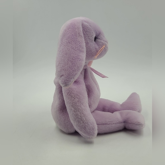 TY Beanie Babies - FLOPPITY the Purple Bunny (14 inch) - Picture 3 of 4